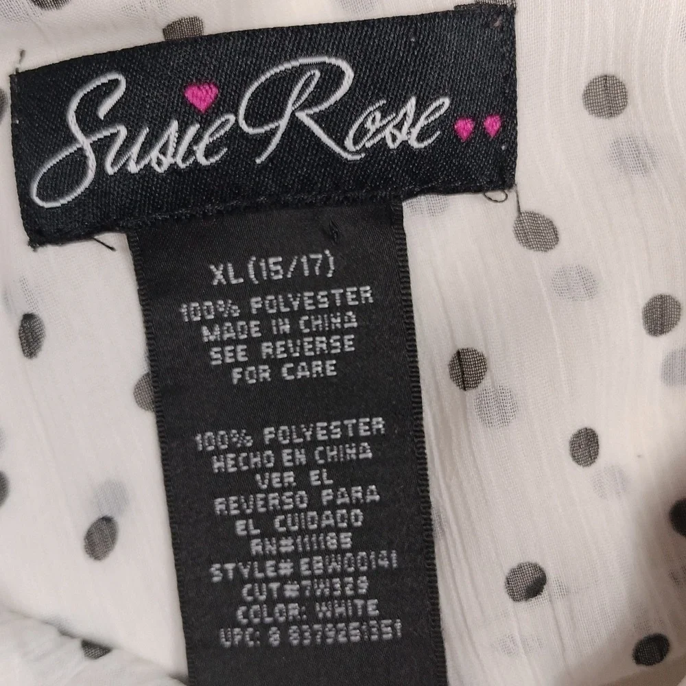 Susie Rose girls junior 15/17 sized sleeveless sheer blouse - Picture 2 of 12